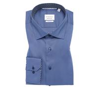 ETERNA - Dynamic Cotton Popeline Langarm denim, 39/Langarm - 65cm