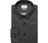 ETERNA Dynamic Cotton Slim Fit Hemd anthrazit, Bedruckt