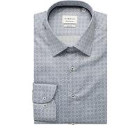 ETERNA Dynamic Cotton Slim Fit Hemd blau, Bedruckt