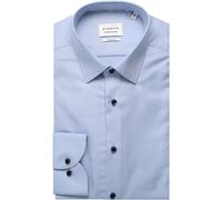 Slim Fit Businesshemd aus Uni Struktur 41 men Marine
