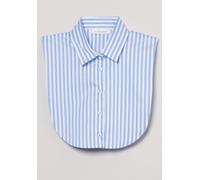 ETERNA EINSTECKKRAGEN BLUSE spitzer Kragen hellblau-weiß gestreift 6299-12-A766 50