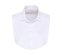 ETERNA Modern Bluse ohne Arm Krageneinsatz Hemdkragen weiß