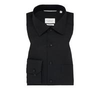 ETERNA Langarm-Hemd Comfort Fit Popeline 1100-39-E19K unifarben schwarz Größe 43