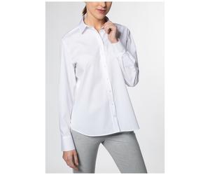 Eterna ETERNA SCHNITT CHAMBRAY STRETCH weiß, GERADE, Gr. 50 D780
