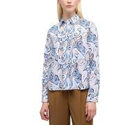 Hemdbluse ETERNA "LOOSE FIT", Damen, Gr. 40, indigo, 70% Baumwolle, 30% Lyocell, Blusen, EASY IRON (bügelleicht) (28977035-40) indigo