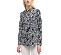 ETERNA - Bluse Satingewebe Langarm schwarz, 42/Langarm