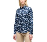 Hemdbluse ETERNA "REGULAR FIT", Damen, Gr. 44, navy, 100% Baumwolle, Blusen Hemdbluse, EASY IRON (bügelleicht) (42831103-44) navy
