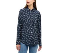 Hemdbluse in navy bedruckt 44