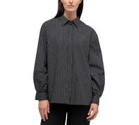 ETERNA Female Hemdbluse gestreift Oversize FIT 38_D_1/1, 1/1, schwarz