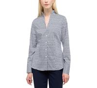 Hemdbluse ETERNA "REGULAR FIT", Damen, Gr. 40, blau (navy), 100% Baumwolle, schmal, Blusen Hemdbluse, EASY IRON (bügelleicht) (55218301-40)