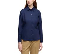 Hemdbluse ETERNA "REGULAR FIT", Damen, Gr. 36, blau (navy), 100% cotton, klassisch, Blusen, NON IRON (bügelfrei) (96714933-36) navy