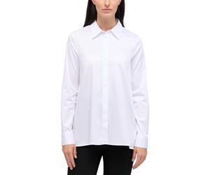 ETERNA Female Satin Shirt Bluse unifarben Loose FIT 38_D_1/1, 1/1, weiß