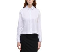 ETERNA Female Satin Shirt Bluse unifarben Oversize FIT 46_D_1/1, 1/1, weiß