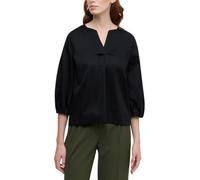 ETERNA Female Satin Shirt Loose FIT 42_D_3/4, 3/4, schwarz