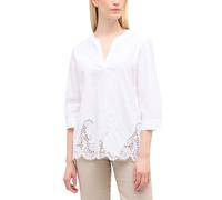 ETERNA Female Schlupfbluse strukturiert Loose FIT 40_D_3/4, 3/4, weiß