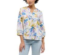 eterna Mode Longbluse LOOSE FIT Damen Gr. 38 3/4-Arm Blau 100% Baumwolle