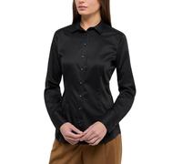 ETERNA Cover Shirt Slim Fit Bluse schwarz, Einfarbig