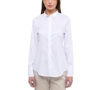 ETERNA Fitted Bluse Langarm Performance Hemdkragen Stretch weiß