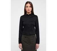 ETERNA Female Jersey Shirt Bluse unifarben Fitted 34_D_1/1, 1/1, schwarz