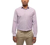 ETERNA, gestreiftes Twill Hemd - Modern Fit Größe 48, Farbe orange