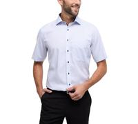ETERNA KURZARM HEMD COMFORT FIT STRUKTUR HELLBLAU - 44