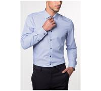 ETERNA LANGARM HEMD SLIM FIT STREIFEN TWILL BLAU/WEISS MIT PATCHUNG - 41