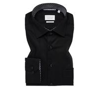 ETERNA Hemd Comfort Fit Green Level 65 cm Arm schwarz Uni 1282/39 E15K, Kragenweite:50
