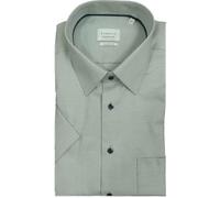 ETERNA Hemd Comfort Fit Kurzarm Kent Kragen grün Gemustert 1181/42 K181, Kragenweite:52