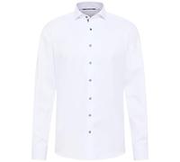 ETERNA LANGARM HEMD MODERN FIT COVER SHIRT TWILL WEISS - 45