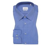 ETERNA Modern Fit Hemd blau, Strukturiert