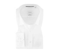 Langarmhemd ETERNA "MODERN FIT", Herren, Gr. 48, verlängerte Ärmellängen, weiß, Twill, 100% Baumwolle, tailliert, Langarm Manschette, Hemden, NON IRON (bügelfrei) (28914253-48) weiß