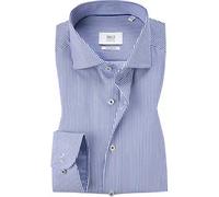 ETERNA LANGARM HEMD MODERN FIT STREIFEN TWILL BLAU/WEISS - 48