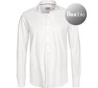 ETERNA Hemd Herren Langarm Jersey weiß, 43