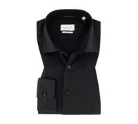 Langarmhemd ETERNA "MODERN FIT", Herren, Gr. 42, Normalgrößen, schwarz, Twill, 100% Baumwolle, tailliert, Langarm Manschette, Hemden, NON IRON (bügelfrei) (62432922-42) schwarz