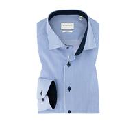 ETERNA Hemd Herren Slim Fit Langarm Baumwolle blau, 41
