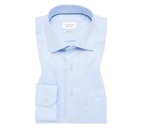 COMFORT FIT Hemd in hellblau strukturiert 46