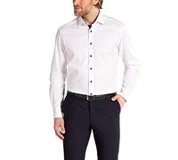 MODERN FIT Hemd in weiß unifarben 45 weiß