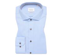 ETERNA - Hemd Natté Langarm hellblau - Gr. - 41/Langarm - 65cm