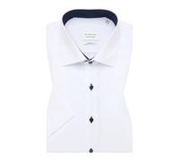 eterna Kurzarm Hemd MODERN FIT Pinpoint unifarben, Weiß, W40, Länge Kurzarm