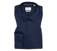 SLIM FIT Hemd in navy unifarben 44