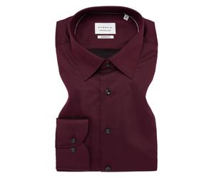 ETERNA - Hemd Satingewebe Langarm plum - Gr. - 44