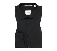ETERNA Slim Fit Hemd schwarz, Einfarbig