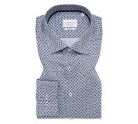 ETERNA Modern Fit Hemd blau, Bedruckt