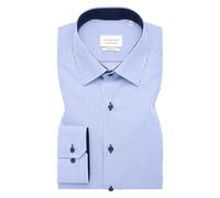ETERNA - Hemd Twill Langarm blau - Gr. - 45/Langarm - 65cm