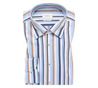 Langarmhemd ETERNA "MODERN FIT", Herren, Gr. 42, Normalgrößen, braun, Twill, 100% Baumwolle, tailliert, Manschette, Hemden, NON IRON (bügelfrei) (84247218-42) braun