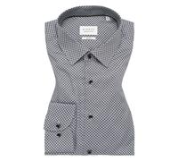 ETERNA Slim Fit Hemd silber, Bedruckt