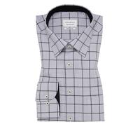ETERNA - Hemd Twill Langarm silber - Gr. - 46