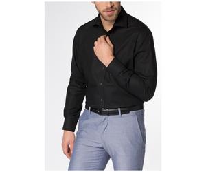 Eterna Hemd Uni Popeline Modern Fit ÄL 65cm 1100-39-X18K Gr. 43 schwarz
