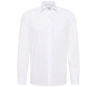 Langarmhemd ETERNA "MODERN FIT", Herren, Gr. 38, Normalgrößen, weiß, Popeline, 100% Baumwolle, tailliert, Manschette, Hemden, NON IRON (bügelfrei) (11904015-38) weiß