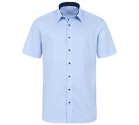 ETERNA Herren Businesshemd | Kurzarm | MODERN FIT | Uni | Bügelfrei, 100% Baumwolle | Kent Kragen